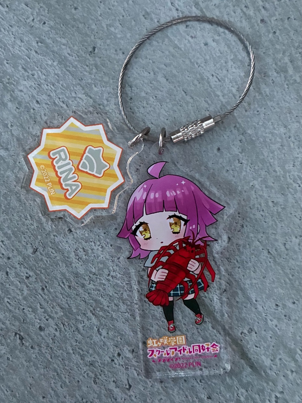 Love Live Acrylic Keychain Rina Tennoji
